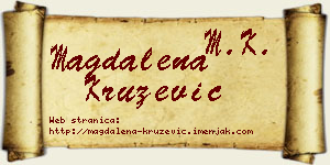 Magdalena Kružević vizit kartica
